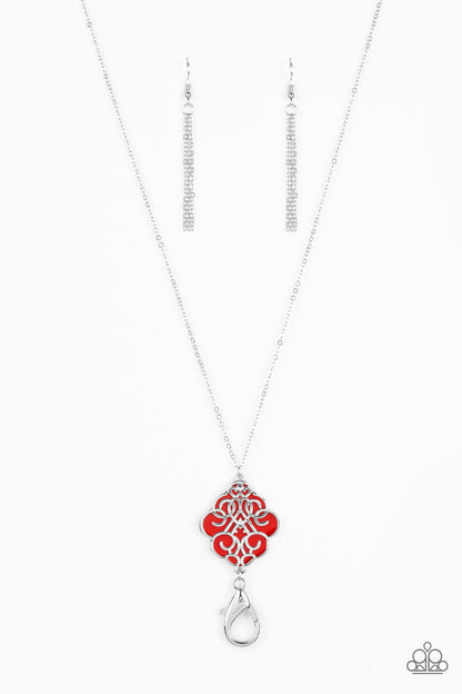 Malibu Mandala - Red Lanyard
