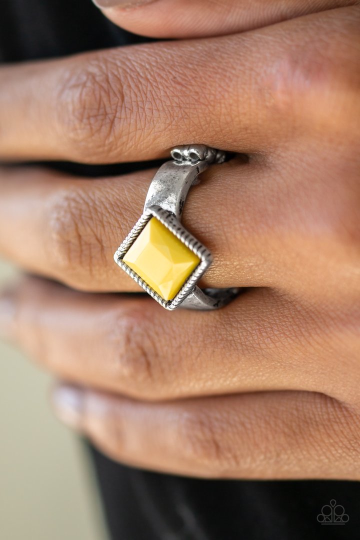 Stylishly Flair and Square - Yellow
